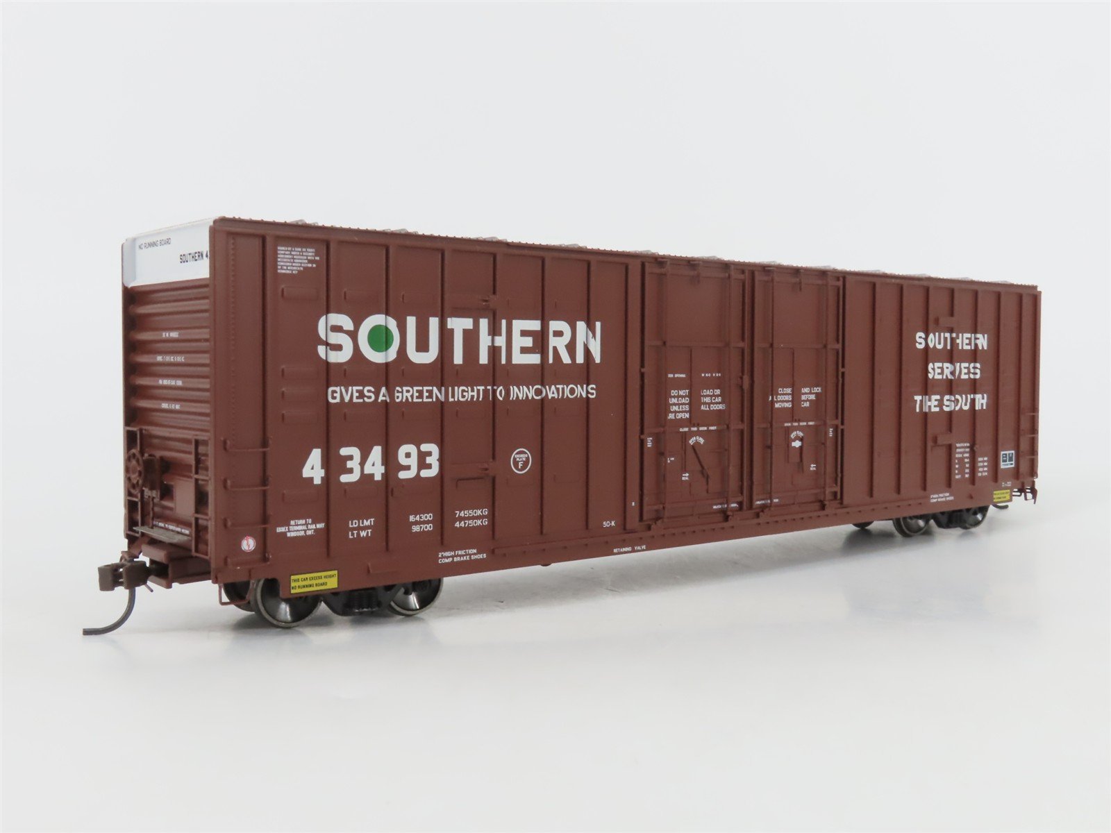 HO Scale Athearn Genesis G4024 SOU Southern Railway 60' Box Car #43493