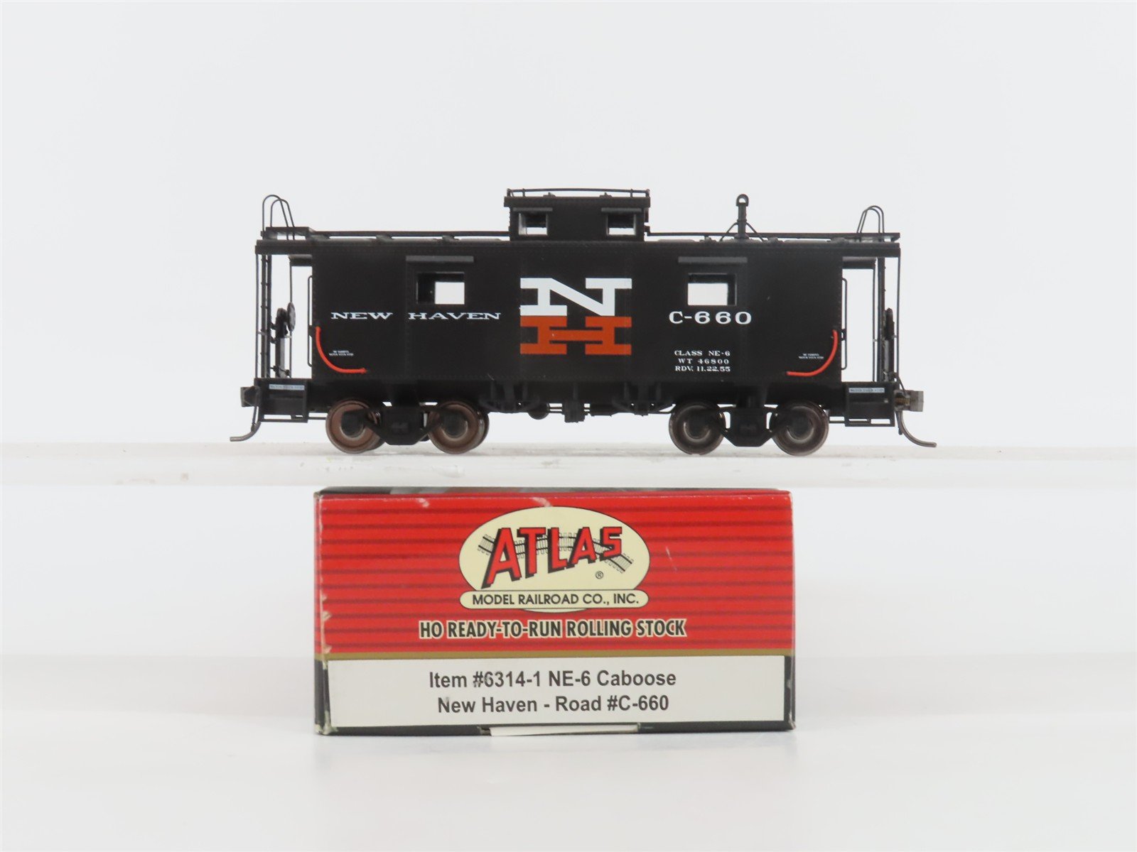 HO Scale Atlas 6314-1 NH New Haven Railroad Caboose #C-660