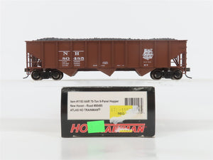 HO Scale Atlas Trainman 1193 NH New Haven Railroad 3-Bay Hopper #80485 w/ Load