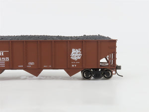 HO Scale Atlas Trainman 1193 NH New Haven Railroad 3-Bay Hopper #80485 w/ Load