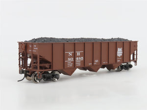 HO Scale Atlas Trainman 1193 NH New Haven Railroad 3-Bay Hopper #80485 w/ Load