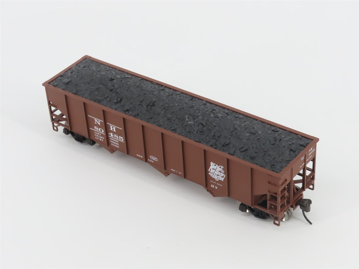 HO Scale Atlas Trainman 1193 NH New Haven Railroad 3-Bay Hopper #80485 w/ Load