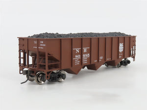 HO Scale Atlas Trainman 1193 NH New Haven Railroad 3-Bay Hopper #80485 w/ Load