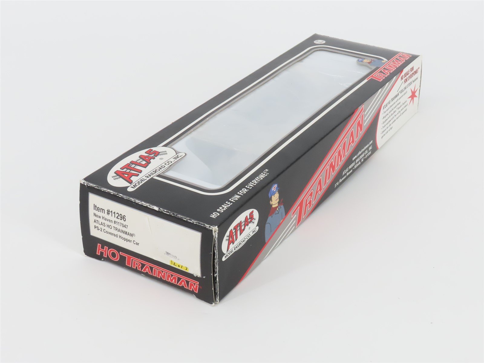 HO Scale Atlas Trainman 11296 NH New Haven Railroad 2-Bay Covered Hopper #117047