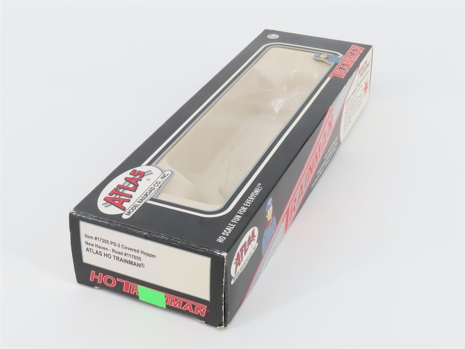HO Scale Atlas Trainman 17205 NH New Haven Railroad 2-Bay Covered Hopper #117055