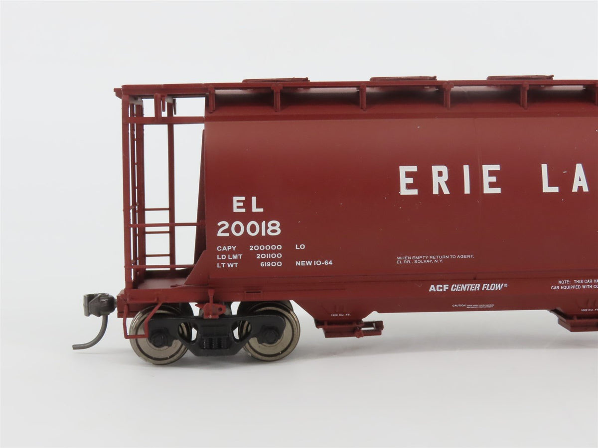 HO Scale Atlas 1934-03 EL Erie Lackawanna 3-Bay Cylindrical Hopper #20018