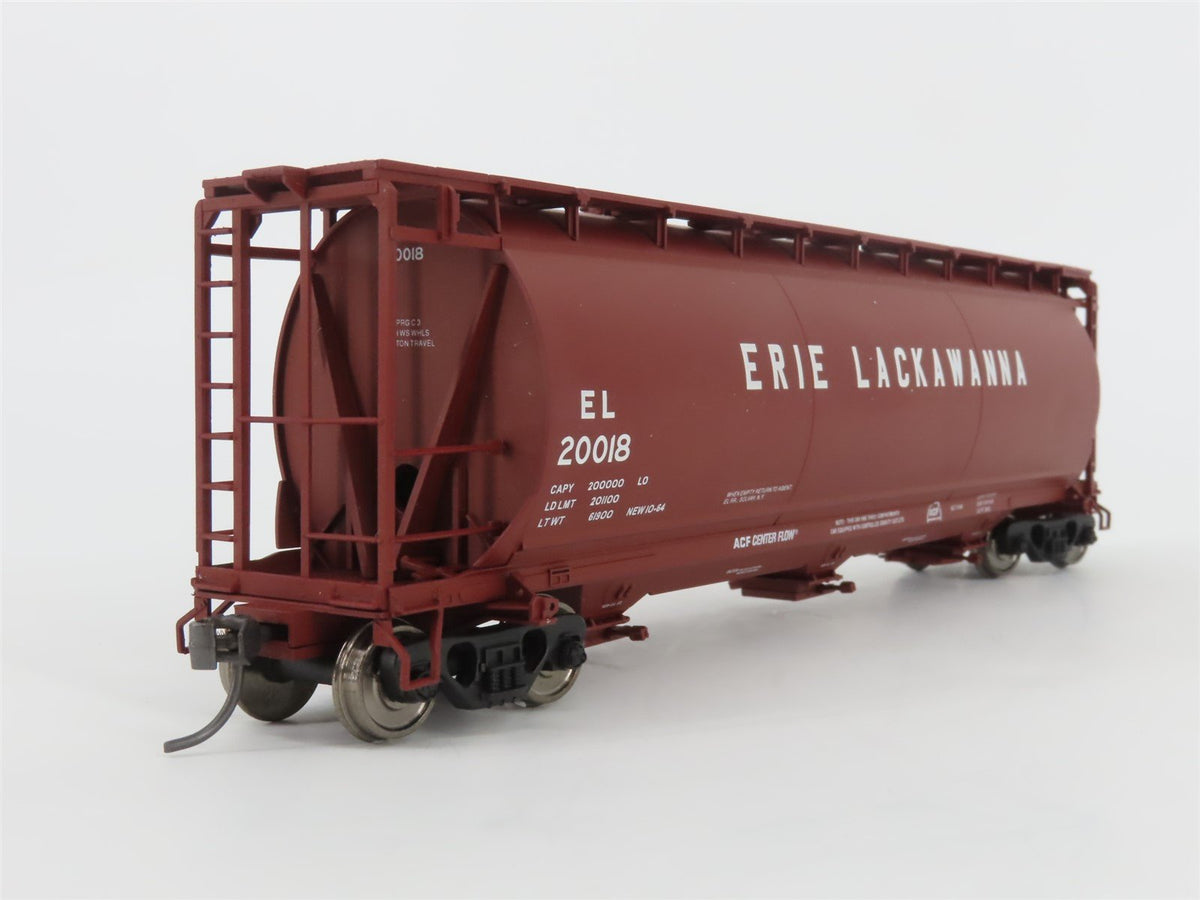 HO Scale Atlas 1934-03 EL Erie Lackawanna 3-Bay Cylindrical Hopper #20018