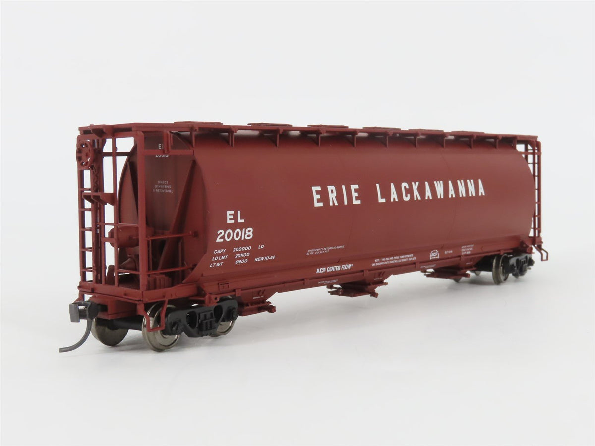 HO Scale Atlas 1934-03 EL Erie Lackawanna 3-Bay Cylindrical Hopper #20018