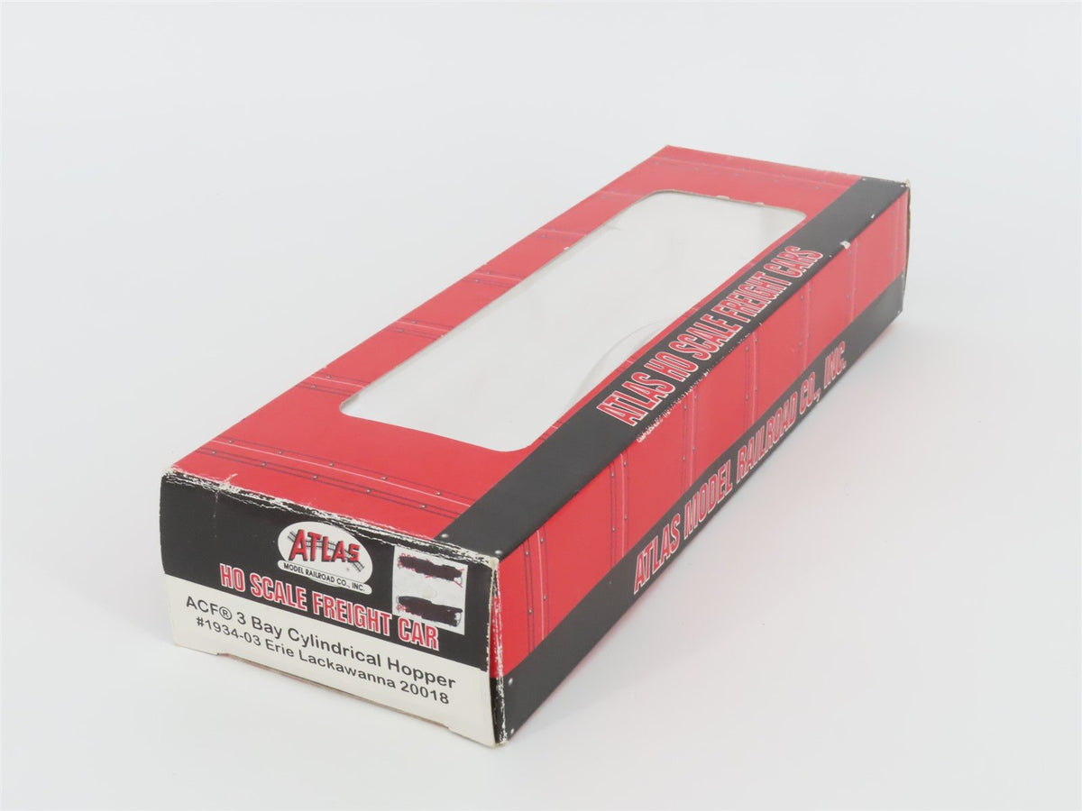 HO Scale Atlas 1934-03 EL Erie Lackawanna 3-Bay Cylindrical Hopper #20018