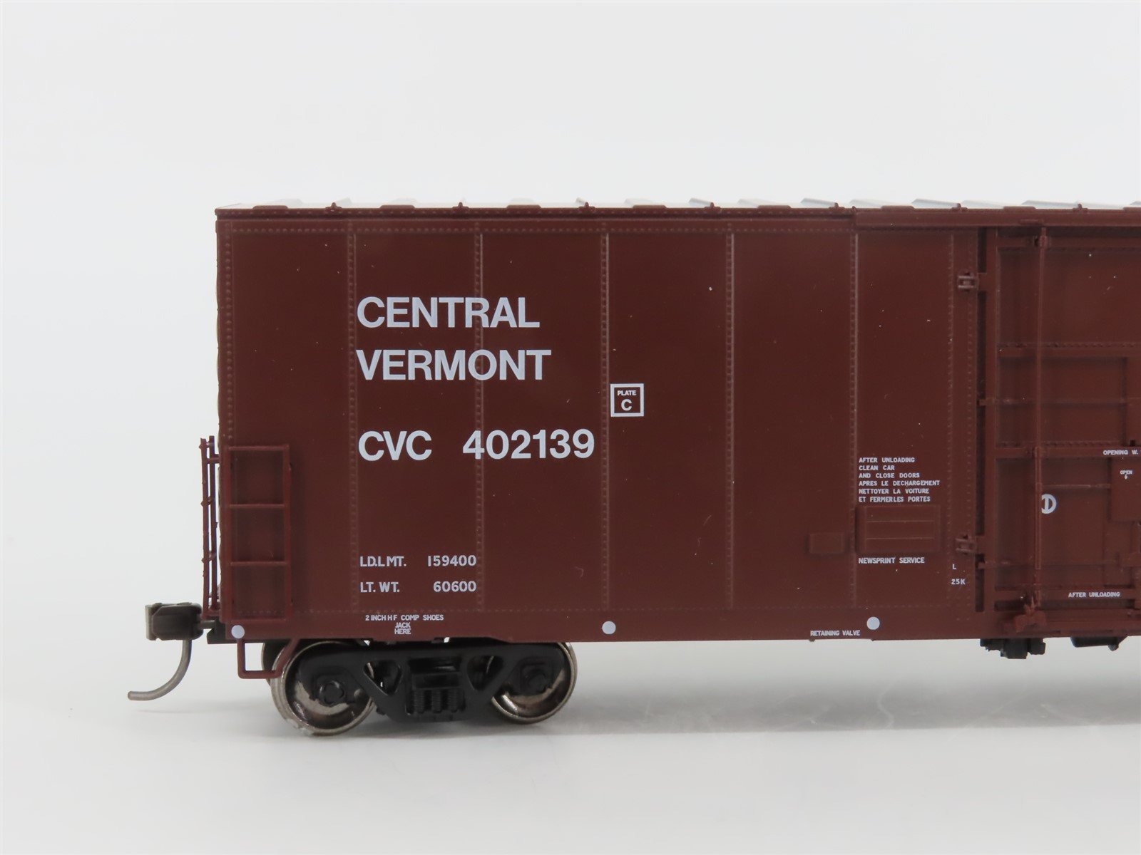 HO Scale Atlas 20006528 CVC Central Vermont 50' Newsprint Box Car #402139