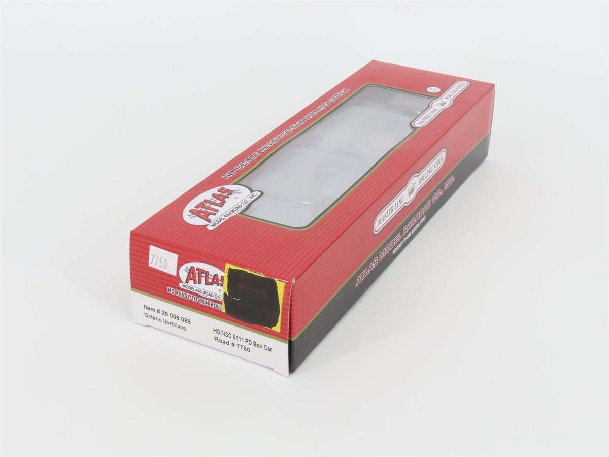 HO Scale Atlas 20006088 ONT Ontario Northland Plug Door Box Car #7750