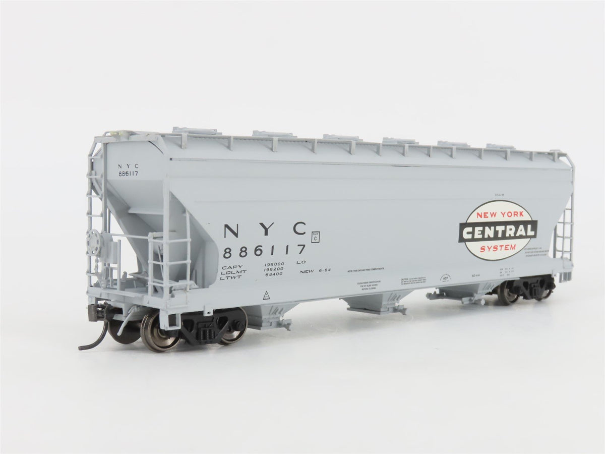 HO Scale InterMountain 47019-11 NYC New York Central 3-Bay Hopper #886117