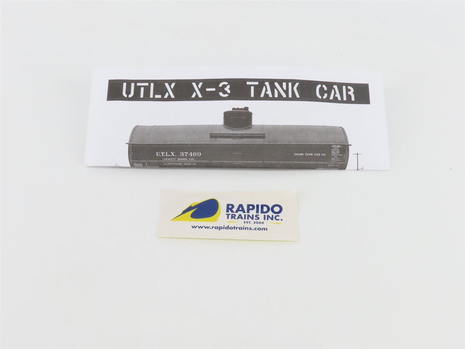 HO Scale Rapido 159006A UTLX Union Single Dome Tank Car #32614