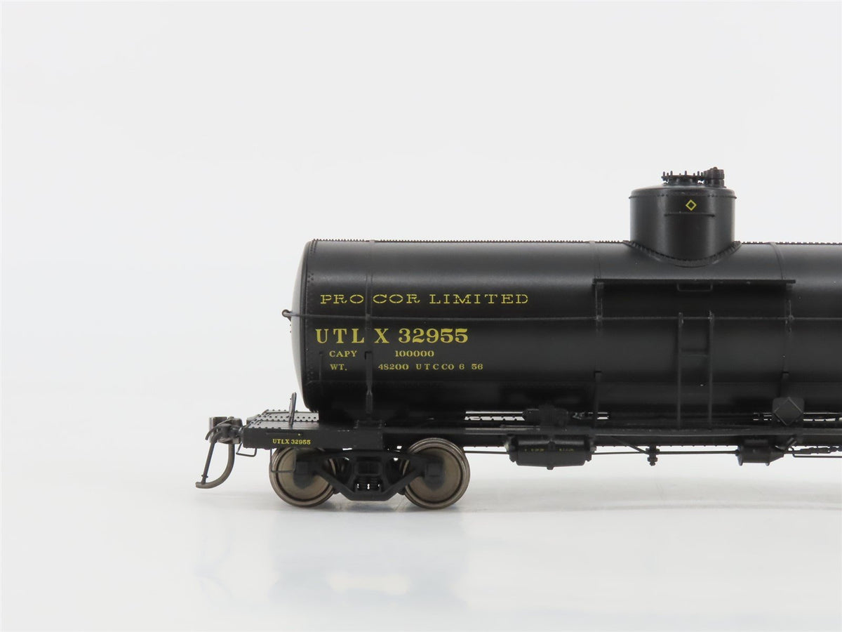 HO Scale Rapido 159008A UTLX Procor Limited Single Dome Tank Car #32955