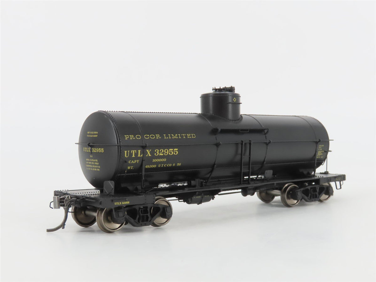 HO Scale Rapido 159008A UTLX Procor Limited Single Dome Tank Car #32955