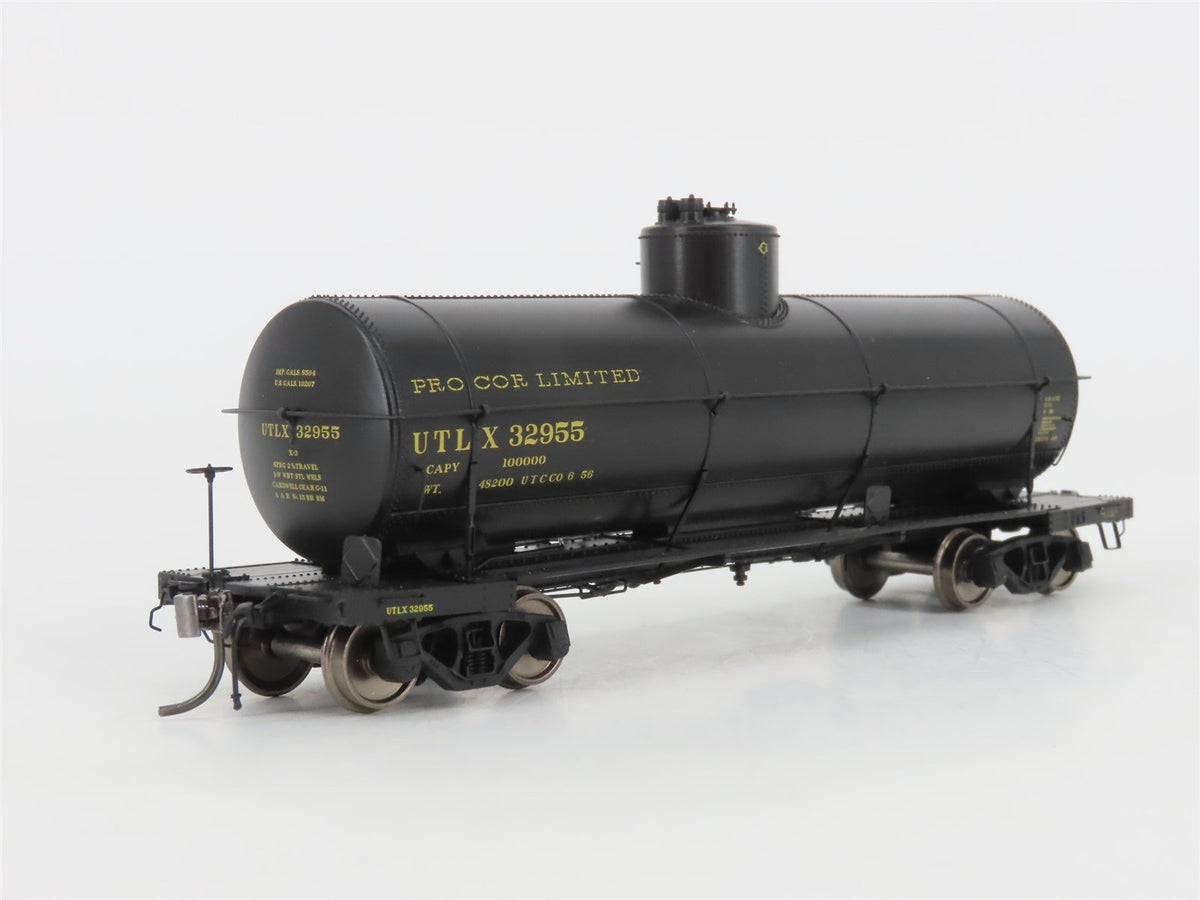 HO Scale Rapido 159008A UTLX Procor Limited Single Dome Tank Car #32955