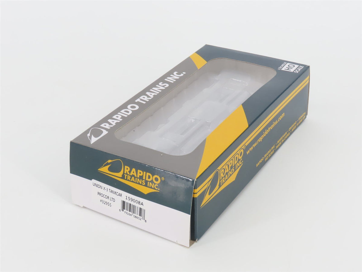 HO Scale Rapido 159008A UTLX Procor Limited Single Dome Tank Car #32955