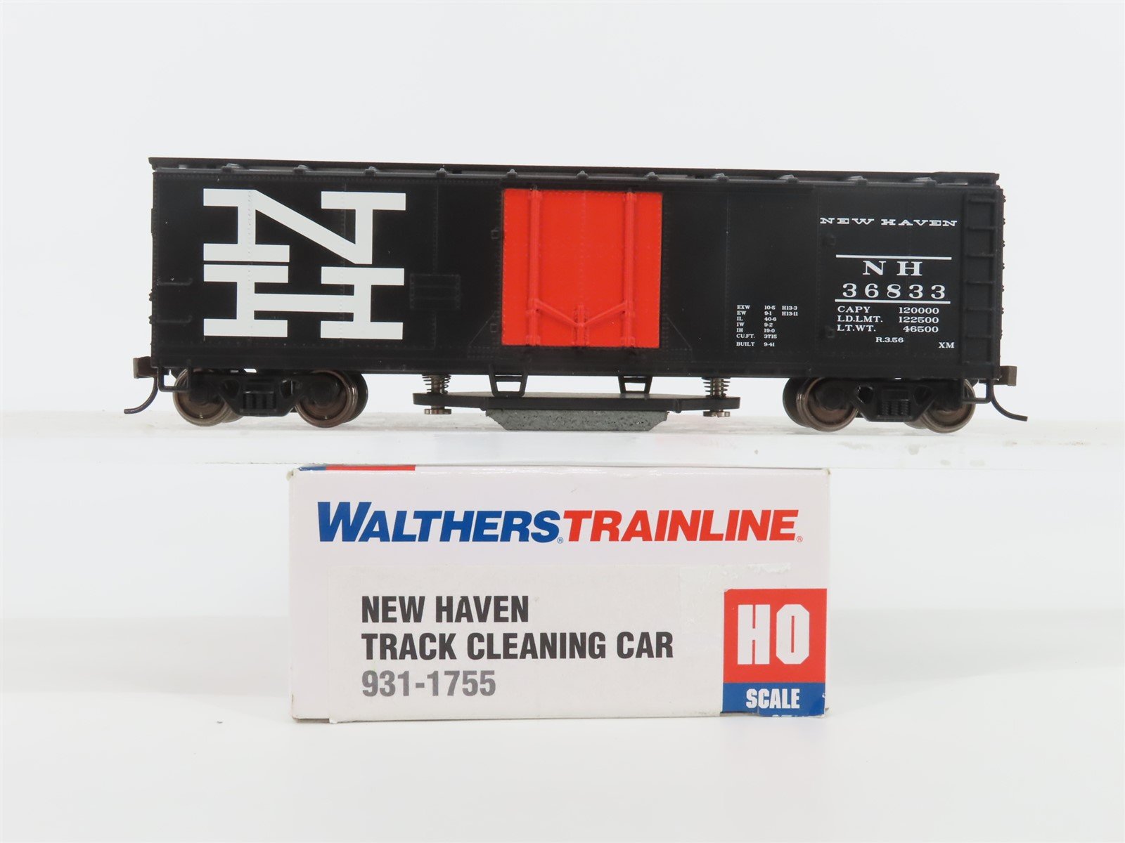 HO Scale Walthers Trainline 931-1755 NH New Haven Track Cleaning Car #36833