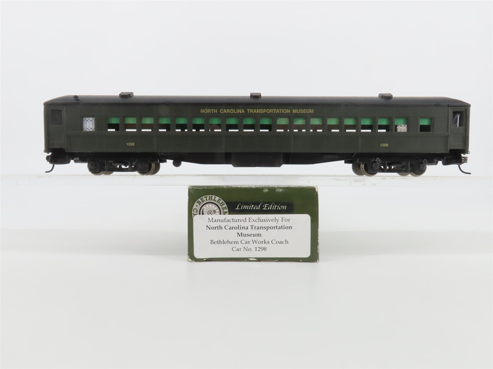 HO Bethlehem Car Works North Carolina Transportation Museum Coach Passenger 1298