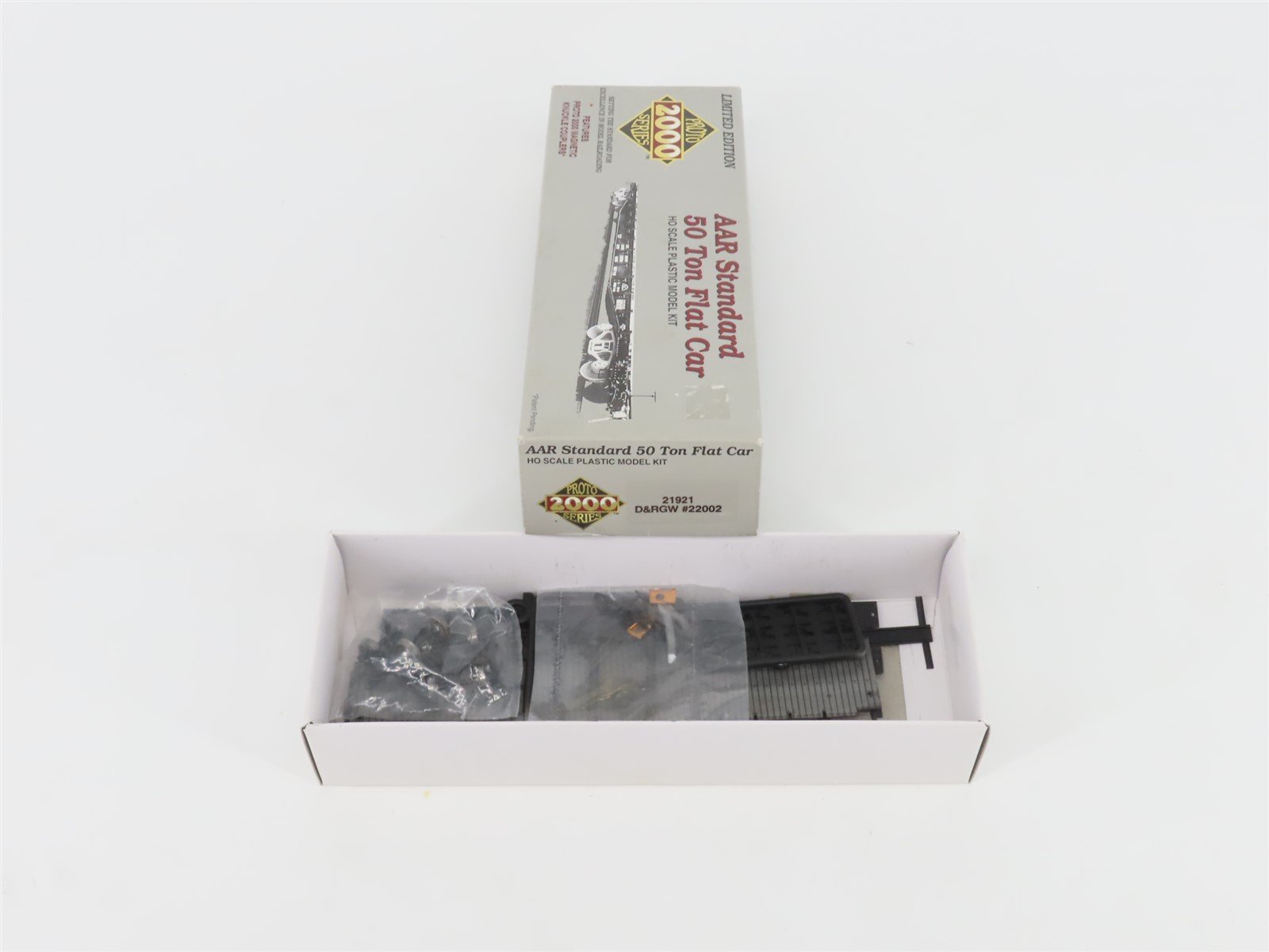 HO Scale PROTO 2000 Kit #21921 D&RGW Rio Grande Railroad Flat Car #220022