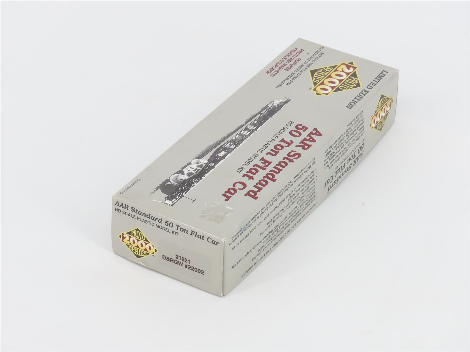 HO Scale PROTO 2000 Kit #21921 D&RGW Rio Grande Railroad Flat Car #220022