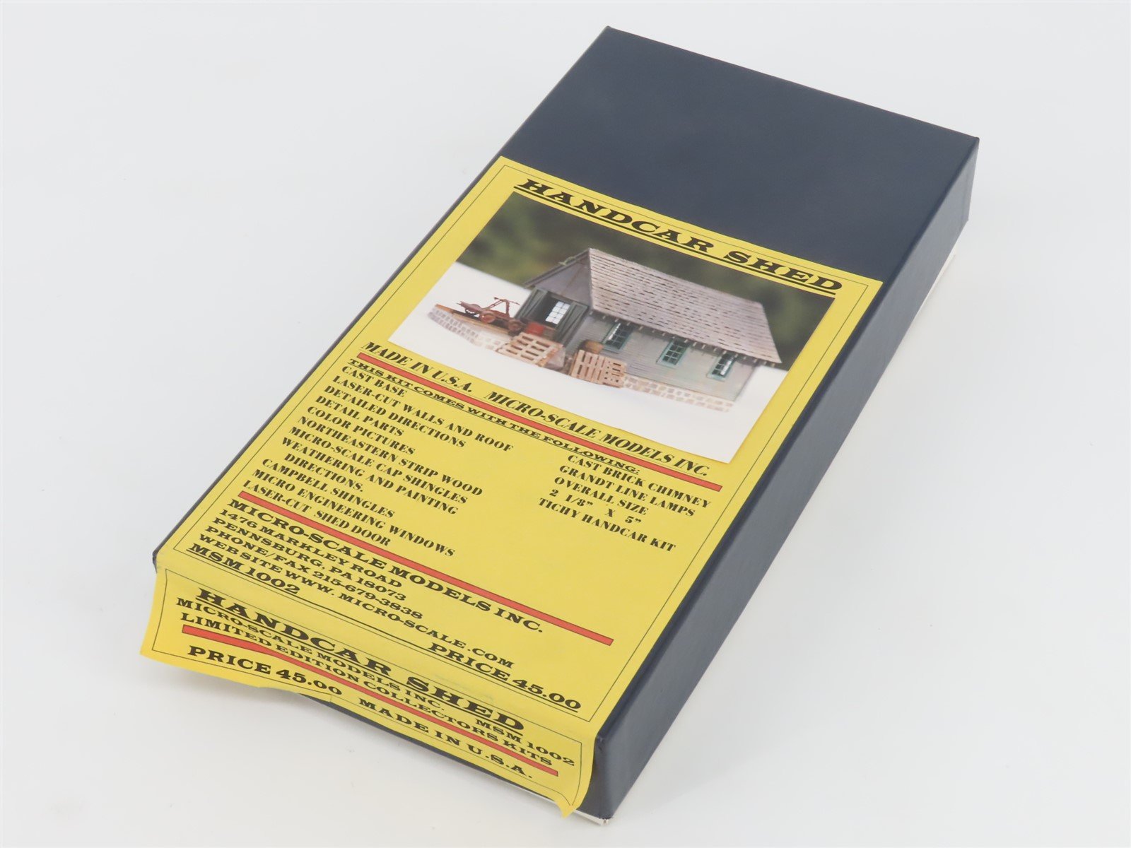 HO 1/87 Micro-Scale Models Kit MSM1002 Handcar Shed