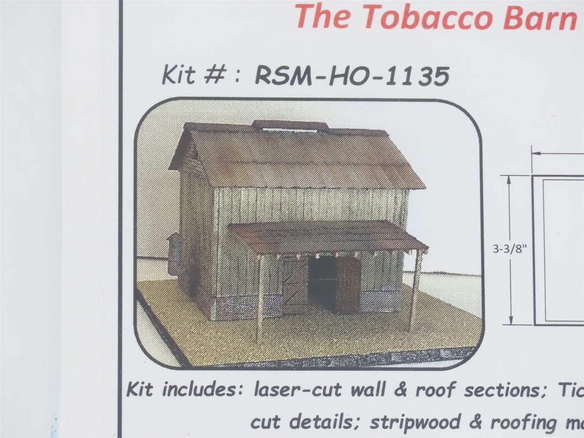 HO 1/87 Rail Scale Models Kit RSM-HO-1135 The Tobacco Barn - Sealed