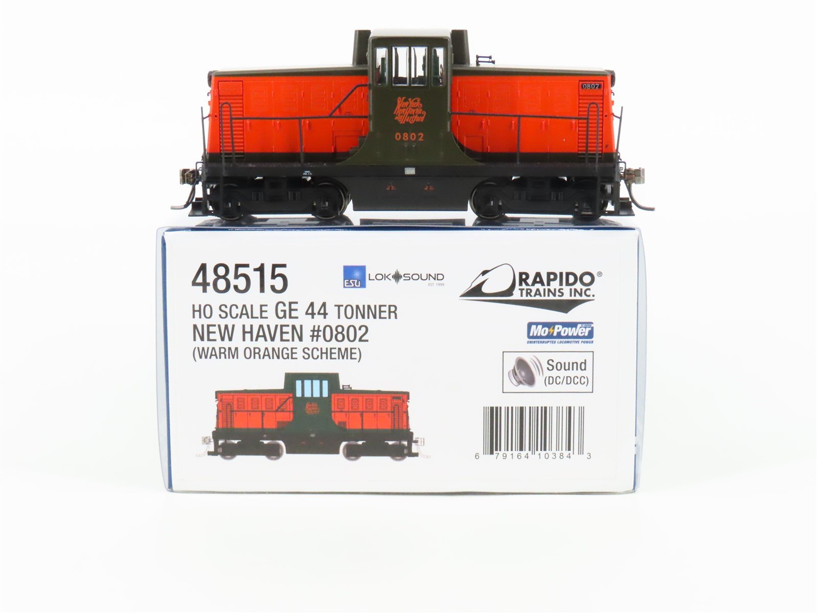 HO Scale Rapido 48515 NH New Haven GE 44-Tonner Diesel Loco #0802 w/DCC & Sound
