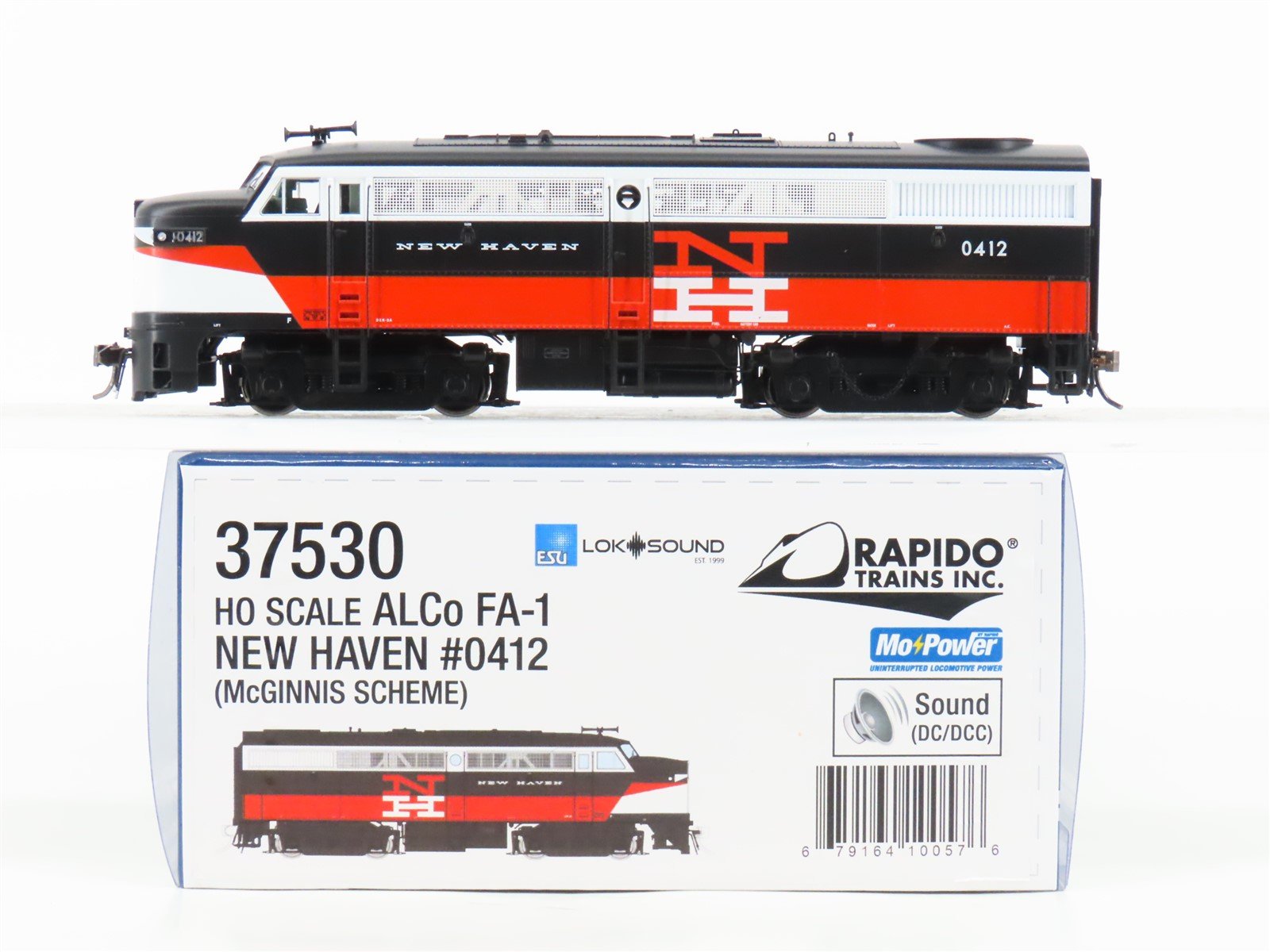 HO Rapido 37350 NH New Haven McGinnis Scheme FA-1 Diesel #0412 w/ DCC & Sound