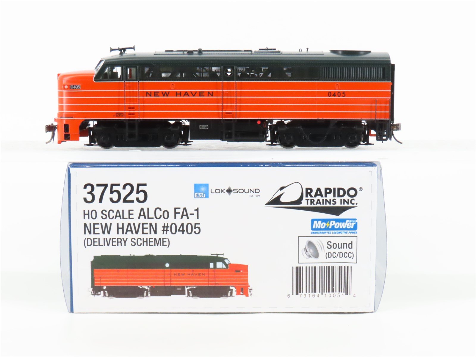 HO Rapido 37525 NH New Haven Delivery Scheme FA-1 Diesel #0405 w/ DCC & Sound