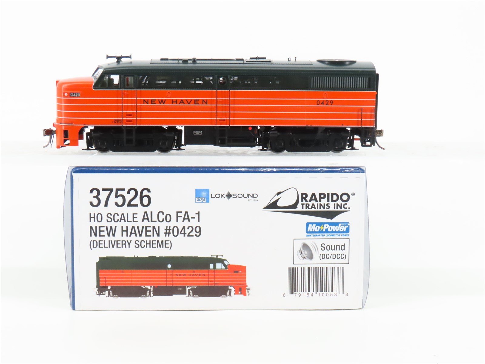 HO Rapido 37526 NH New Haven Delivery Scheme FA-1 Diesel #0429 w/ DCC & Sound