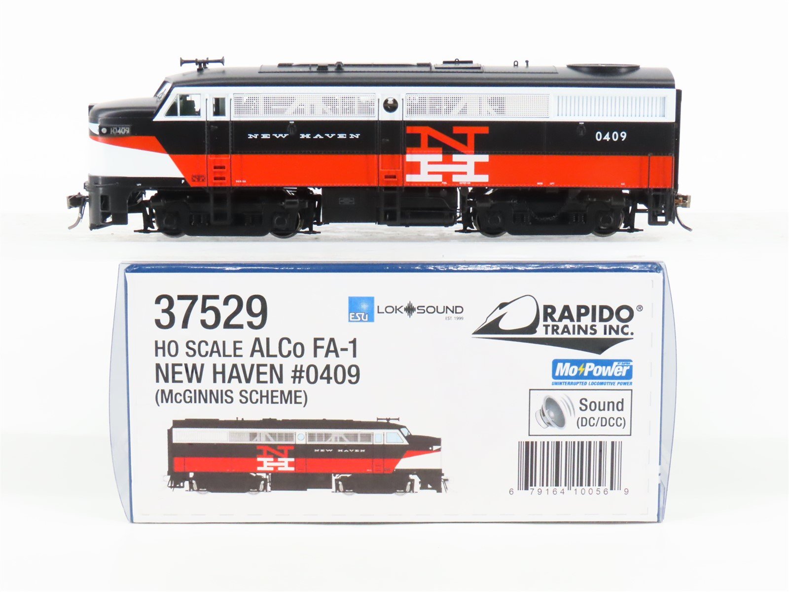 HO Rapido 37529 NH New Haven McGinnis Scheme FA-1 Diesel #0409 w/ DCC & Sound
