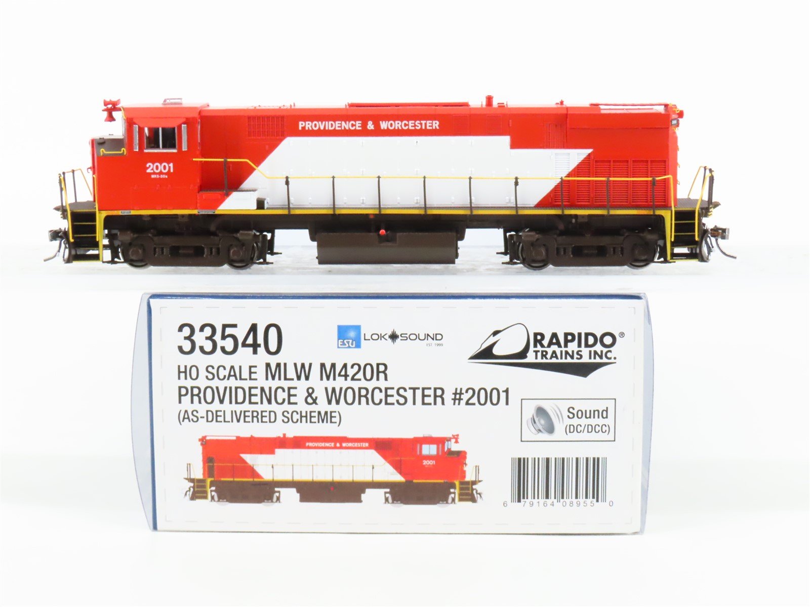 HO Scale Rapido 33540 P&W Providence & Worcester M420R Diesel 2001 w/DCC & Sound