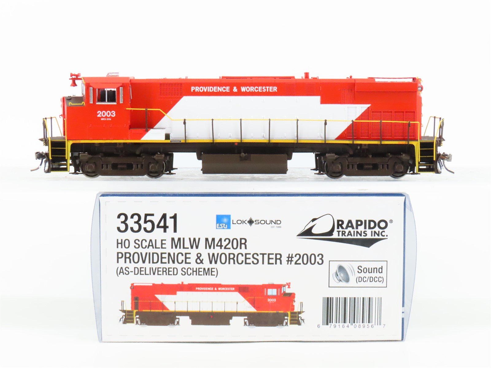 HO Scale Rapido 33541 P&W Providence & Worcester M420R Diesel 2003 w/DCC & Sound