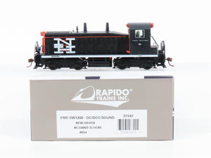 HO Rapido 27542 NH New Haven McGinnis Scheme SW1200 Diesel #654 w/ DCC & Sound