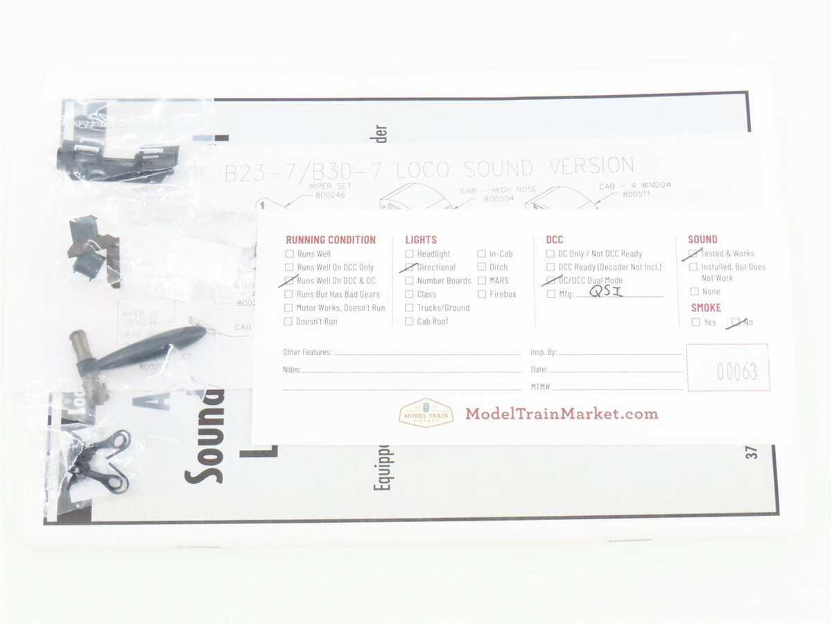 HO Scale Atlas 8138 P&amp;W Providence &amp; Worcester B23-7 Diesel #2214 w/DCC &amp; Sound