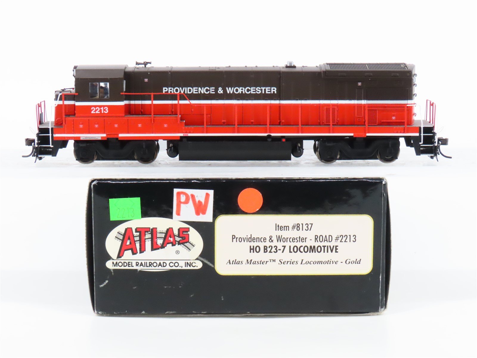 HO Scale Atlas 8137 P&W Providence & Worcester B23-7 Diesel #2213 w/DCC & Sound