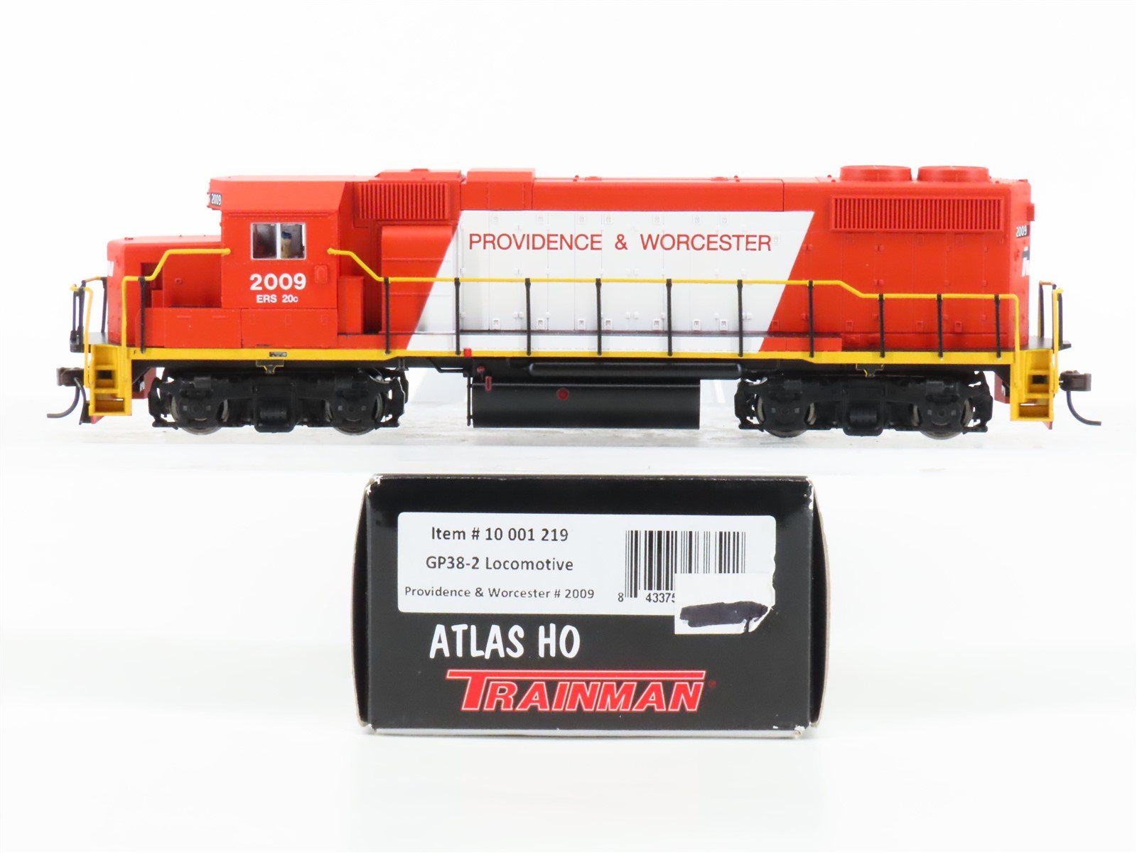 HO Scale Atlas 10001219 P&W Providence & Worcester GP38-2 Diesel Loco #2009