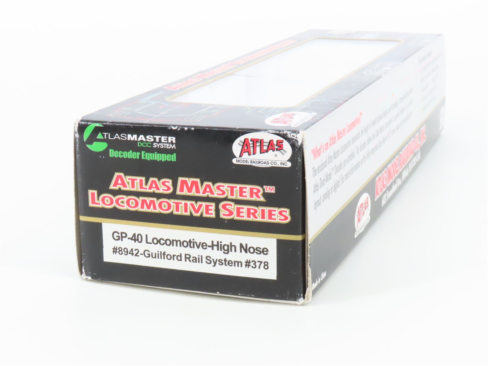 HO Scale Atlas Master 8942 MEC Guilford Rail GP40 High Hood Diesel #378 w/ DCC