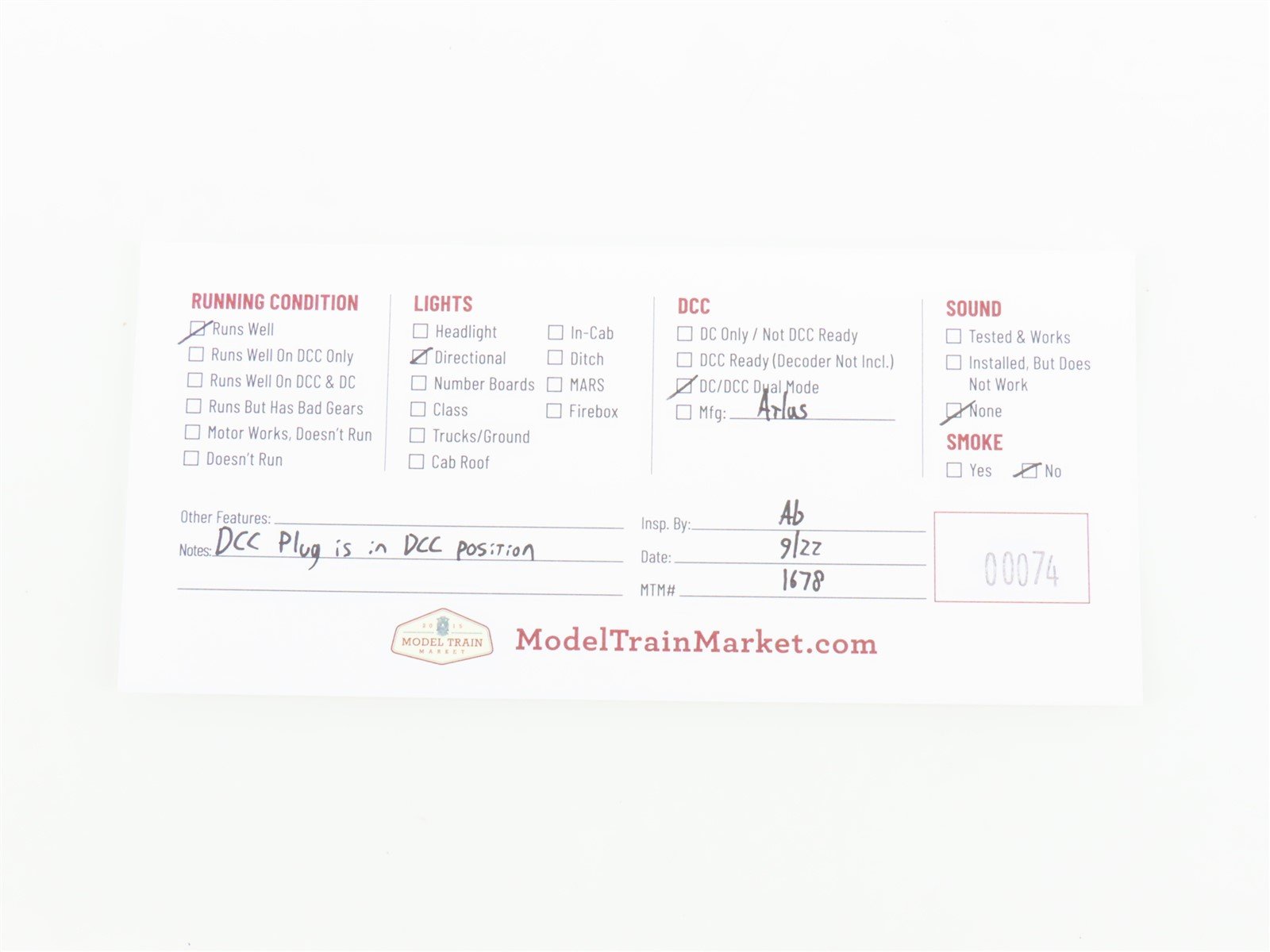 HO Scale Atlas Master 9040 P&W Providence Worcester Dash 8-40B Diesel 3901 w/DCC