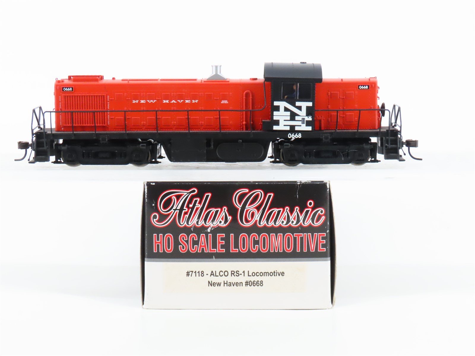 HO Scale Atlas Classic 7118 NH New Haven RS1 Diesel Locomotive #0668 DCC ONLY