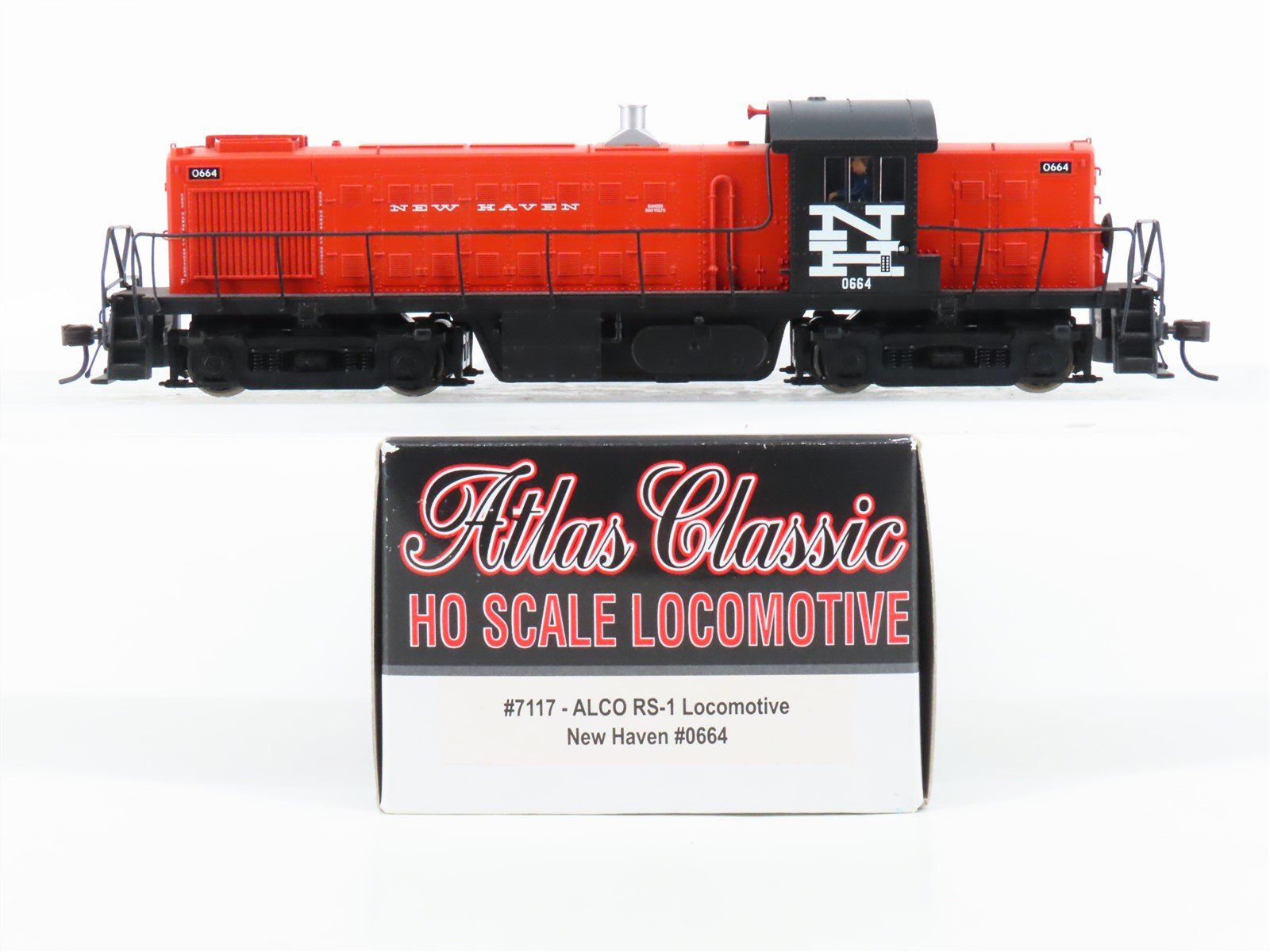 HO Scale Atlas Classic 7117 NH New Haven RS1 Diesel Locomotive #0664 DCC ONLY
