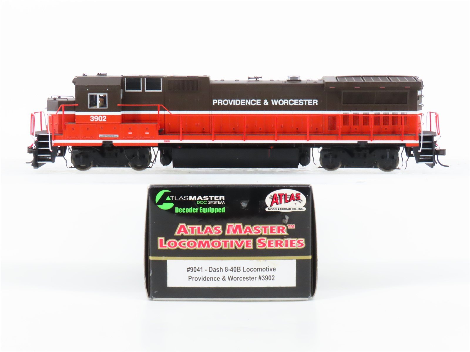 HO Scale Atlas Master 9041 P&W Providence Worcester Dash 8-40B Diesel 3902 w/DCC