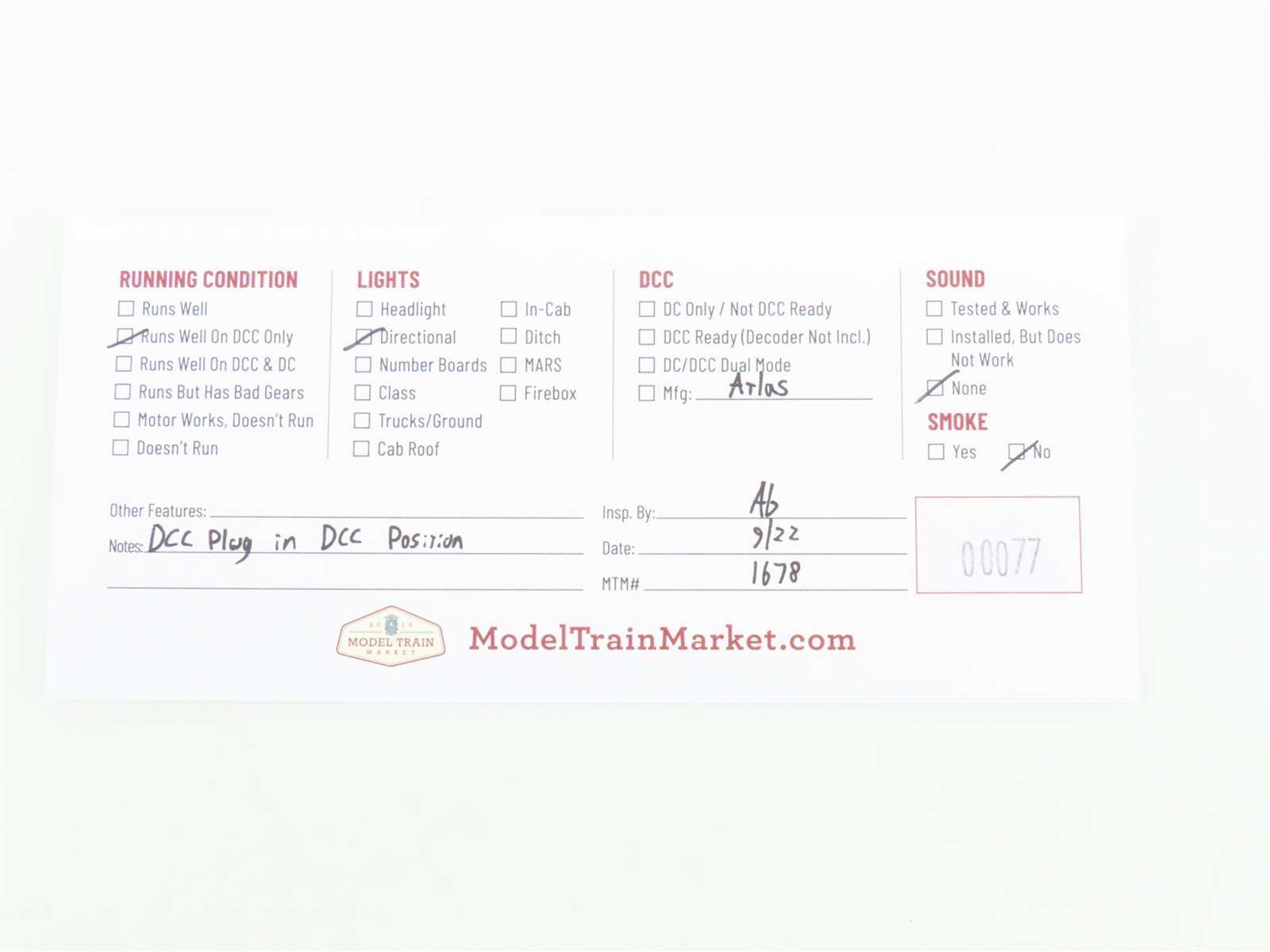 HO Scale Atlas Master 9041 P&W Providence Worcester Dash 8-40B Diesel 3902 w/DCC