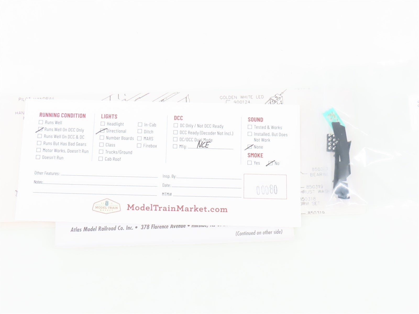 HO Scale Atlas 8278 P&W Providence & Worcester U23B Diesel #2205 DCC ONLY