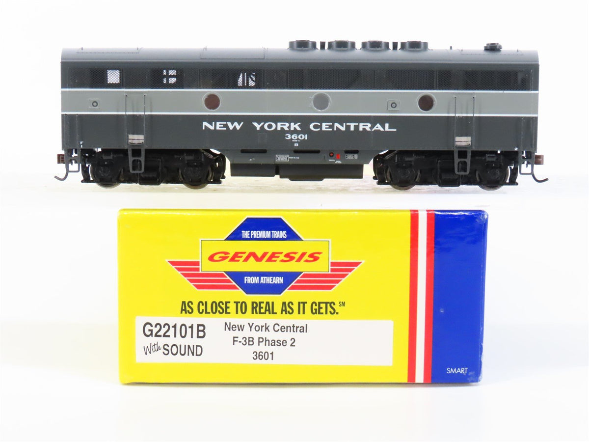 HO Athearn Genesis G22101B NYC New York Central F3B Diesel #3601 w/ DCC &amp; Sound