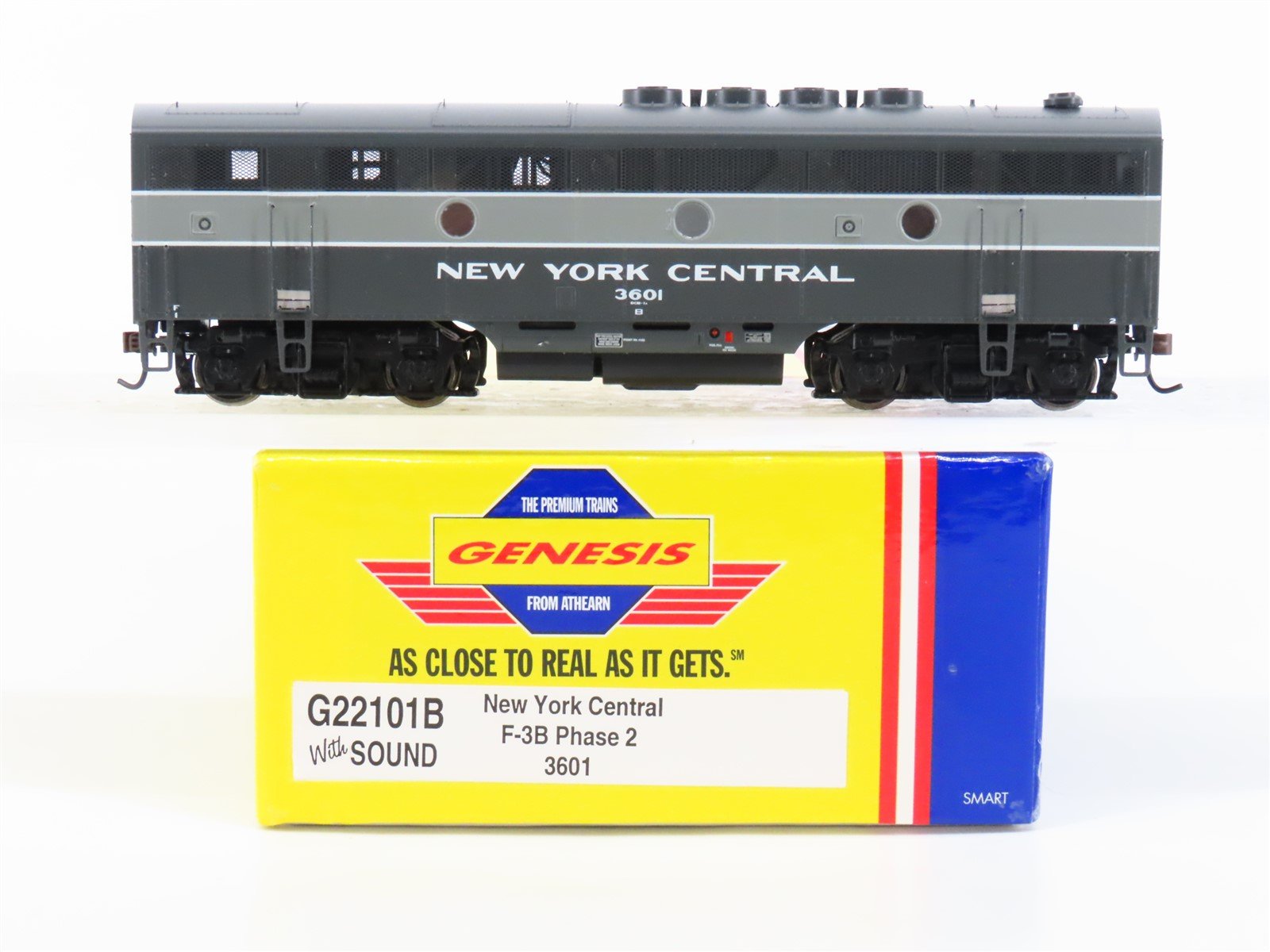 HO Athearn Genesis G22101B NYC New York Central F3B Diesel #3601 w/ DCC & Sound