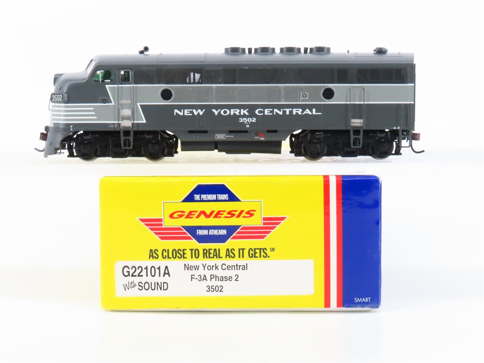 HO Athearn Genesis G22101A NYC New York Central F3A Diesel #3502 w/ DCC & Sound