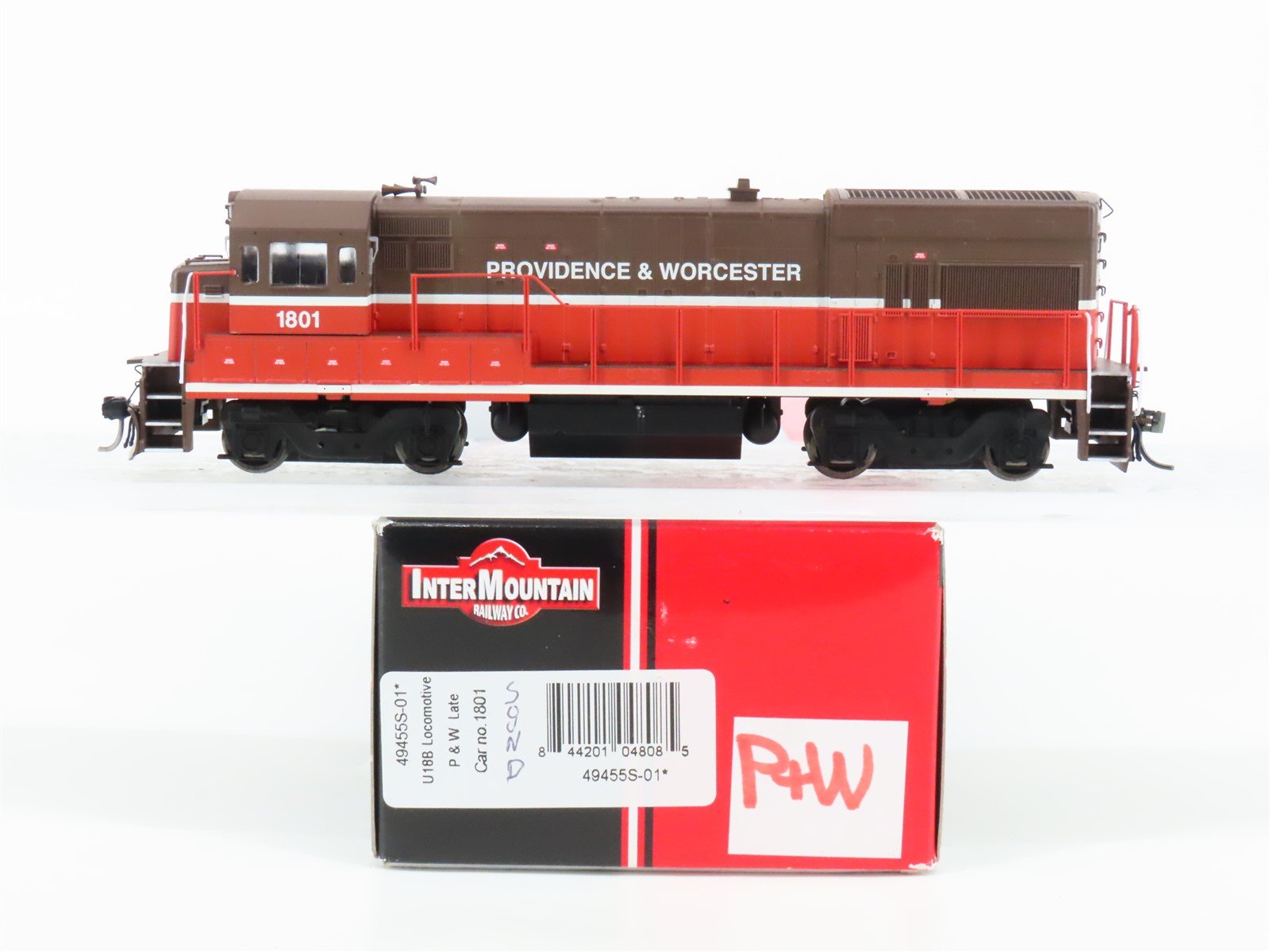 HO Intermountain 49455S-01 P&W Railway U18B Diesel Loco #1801 w/ DCC & Sound