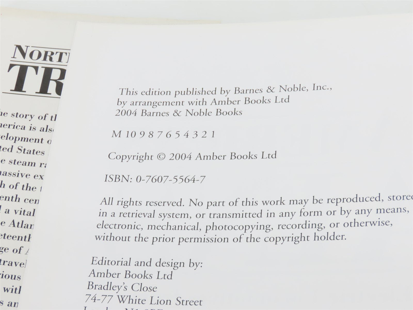 North American Trains by David Ross & Brian Solomon ©2004 HC Book